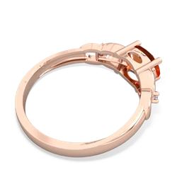 Fire Opal Links 14K Rose Gold ring R4032