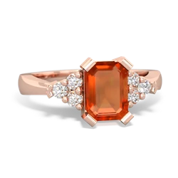 Fire Opal Timeless Classic 14K Rose Gold ring R2591