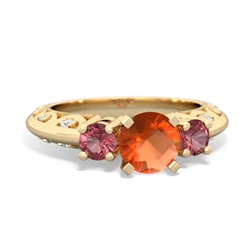 matching engagment rings - Art Deco Eternal Embrace Engagement