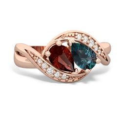 Garnet Summer Winds 14K Rose Gold ring R5342