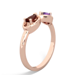 Garnet Infinity 14K Rose Gold ring R5050