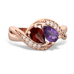 Garnet Summer Winds 14K Rose Gold ring R5342