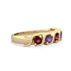 Garnet Anniversary Band 14K Yellow Gold ring R2089