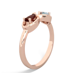 Garnet Infinity 14K Rose Gold ring R5050