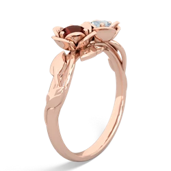 Garnet Rose Garden 14K Rose Gold ring R5510