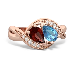 Garnet Summer Winds 14K Rose Gold ring R5342