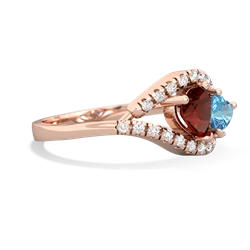 Garnet Mother And Child 14K Rose Gold ring R3010