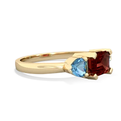 Garnet Three Stone 14K Yellow Gold ring R5235