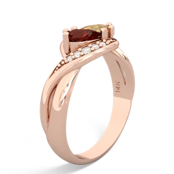 Garnet Summer Winds 14K Rose Gold ring R5342