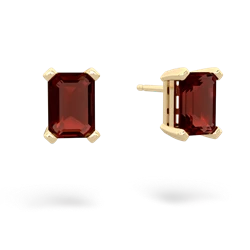 matching earrings - 7x5mm Emerald-Cut Stud