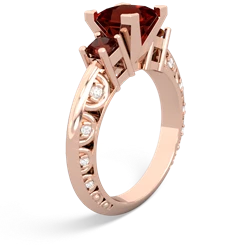 Lab Pink Sapphire Eternal Embrace Engagement 14K Rose Gold ring C2001