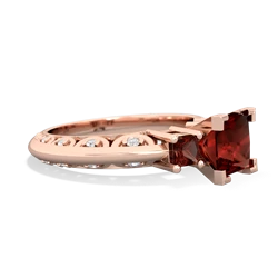 Pink Tourmaline Eternal Embrace Engagement 14K Rose Gold ring C2001