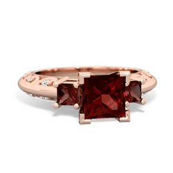 Pink Tourmaline Eternal Embrace Engagement 14K Rose Gold ring C2001