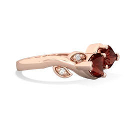 Garnet Floral Elegance 14K Rose Gold ring R5790