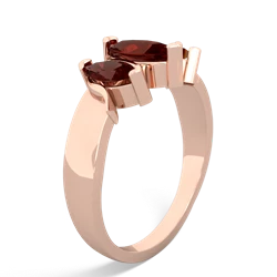 Emerald Three Peeks 14K Rose Gold ring R2433