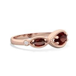 Pink Tourmaline Milgrain Marquise 14K Rose Gold ring R5700