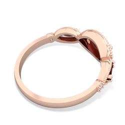 White Topaz Milgrain Marquise 14K Rose Gold ring R5700