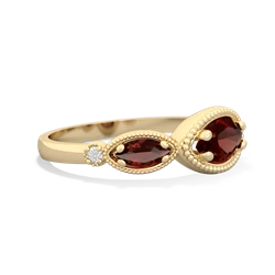 Ruby Milgrain Marquise 14K Yellow Gold ring R5700