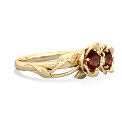 Garnet Rose Garden 14K Yellow Gold ring R5510