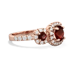 Tanzanite Regal Halo 14K Rose Gold ring R5350