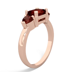 Pink Tourmaline Three Stone 14K Rose Gold ring R5235