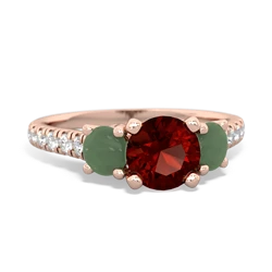 Garnet Pave Trellis 14K Rose Gold ring R5500