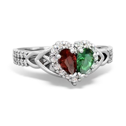matching engagment rings - Celtic Knot Two Hearts as One