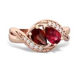 Garnet Summer Winds 14K Rose Gold ring R5342