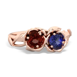 Garnet Rose Garden 14K Rose Gold ring R5510