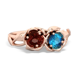 Garnet Rose Garden 14K Rose Gold ring R5510