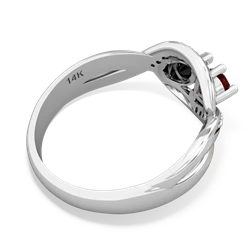 Garnet Summer Winds 14K White Gold ring R5342