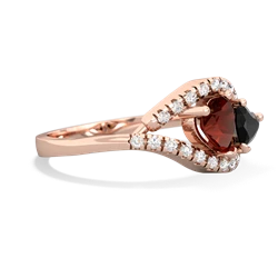 Garnet Mother And Child 14K Rose Gold ring R3010