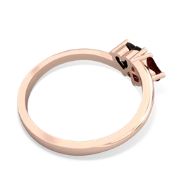 Garnet Sweethearts 14K Rose Gold ring R5260