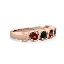 Garnet Anniversary Band 14K Rose Gold ring R2089