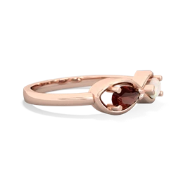 Garnet Infinity 14K Rose Gold ring R5050