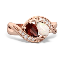 Garnet Summer Winds 14K Rose Gold ring R5342