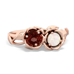 Garnet Rose Garden 14K Rose Gold ring R5510