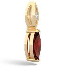 Garnet Marquise Drop 14K Yellow Gold pendant P5333