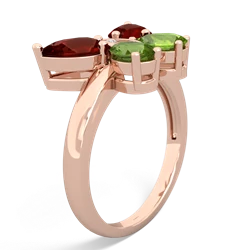 Garnet Butterfly 14K Rose Gold ring R2215