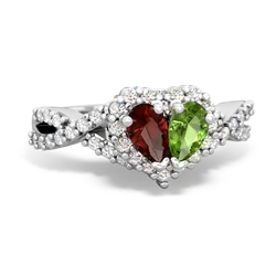 matching engagment rings - Diamond Twist 'One Heart'