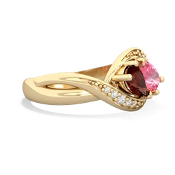 Garnet Summer Winds 14K Yellow Gold ring R5342