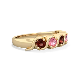 Garnet Anniversary Band 14K Yellow Gold ring R2089