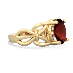 Garnet Celtic Knot Cocktail 14K Yellow Gold ring R2377