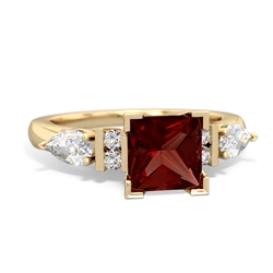 Thumbnail for Garnet Engagement 14K Yellow Gold ring R2002 - front view
