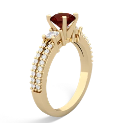 Thumbnail for Garnet Engagement 14K Yellow Gold ring R26436RD - hand 1 view