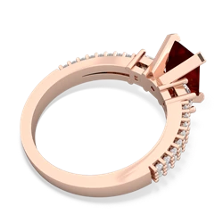 Thumbnail for Garnet Engagement 14K Rose Gold ring R26438EM - top view