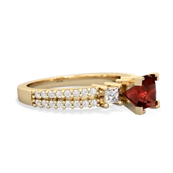 Garnet Classic 5Mm Square Engagement 14K Yellow Gold ring R26435SQ