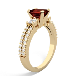 Garnet Classic 7X5mm Emerald-Cut Engagement 14K Yellow Gold ring R26437EM