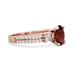 Garnet Classic 8X6mm Oval Engagement 14K Rose Gold ring R26438VL