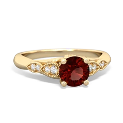Thumbnail for Garnet Antique Elegance 14K Yellow Gold ring R3100 - front view